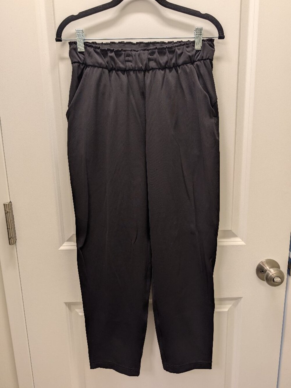 Lululemon Black Tapered Drawstring Pants
